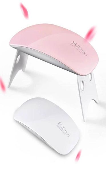 

6w led uv nail dryer curing lamp light portable for led uv gel nail polish nail art manicure7966043