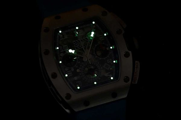 

amazing mechanical r i c h a r d luxury superb style male wrist watches rm11 rm11-03 6r1b designer high-end quality titanium alloy dial beze, Slivery;brown