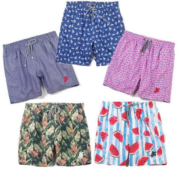 

designer men's vilebrequin shorts summer short animal printed beach pants trend loose joggers sweatpants essent sports fashion hip hop, White;black