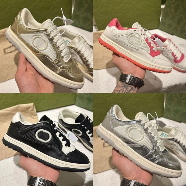 

mens designer shoes luxury sneaker g shoe mens women low casual mac80 plate-forme leather tennis white r platform sneakers outdoors size 35-, Black