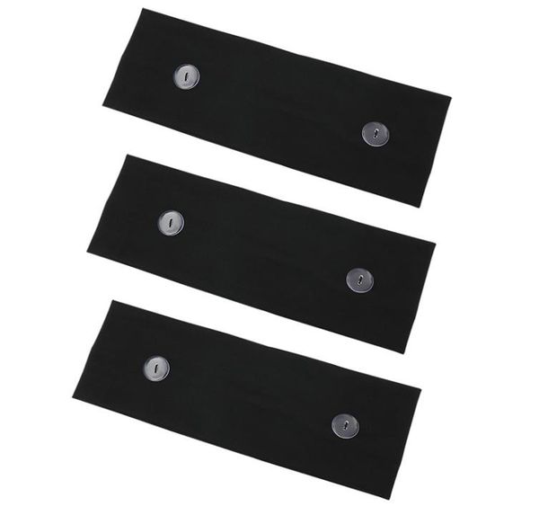 

face mask earloop hairband face mask ear buckle elastic headband ear lanyard holder sports headband with button bandanas whole8237846, Slivery;white