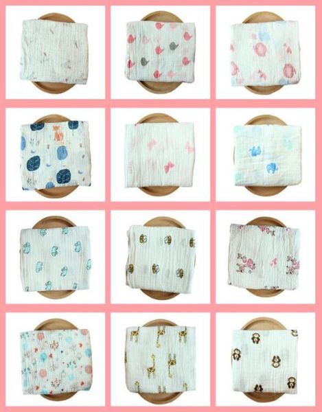 

74 styles 115115cm swaddling cotton newborn infant conditioner blanket baby swaddles bath towel newborns muslin blankets cca9574 2308843
