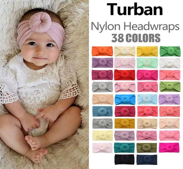 

super soft nylon knot headband for baby girls infant turban headwraps poprop girl hair accessories6328852, Slivery;white