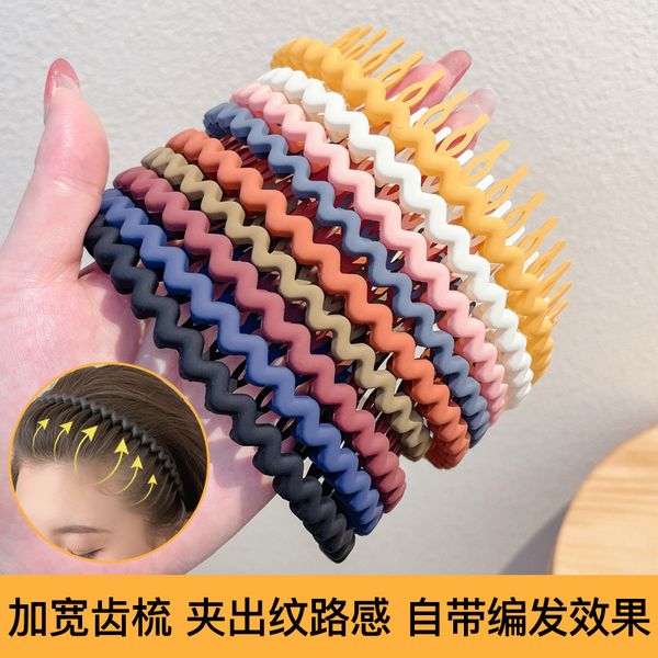 

fashion blogger designer jewelry shampoo specific hair band with teeth for anti slip and versatile hair compression fabric hair band wholesa, Silver