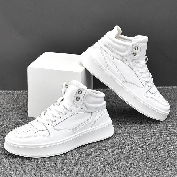 

luxury fashion boots fashion sports boots lace-up men's ankle platform soles everyday outdoor boots a5, Black
