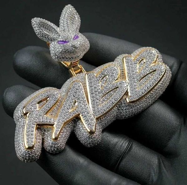 

eternal jewelry customized name letter s925 silver 10k 14k 18k gold full iced out bling moissanite diamond charm pendant