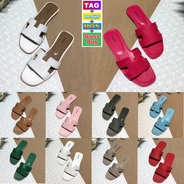

with box 2023 designer sandals womens flat slippers paris with og box dustbag lady slides women shoes fashion patent leather summer outdo kg, Black