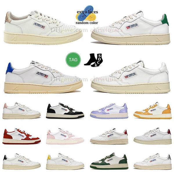 

mens womens autry medalist action shoes autries vintage suede low platform usa upper two tone black white golden panda lows loafers sneakers