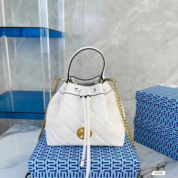 

tb new high-quality cow leather fashion temperament women's bag chain single shoulder messenger vegetable basket mini bucket