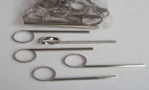 

10 pcs nickel plated trumpet slide finger ring for repairing part new6636735