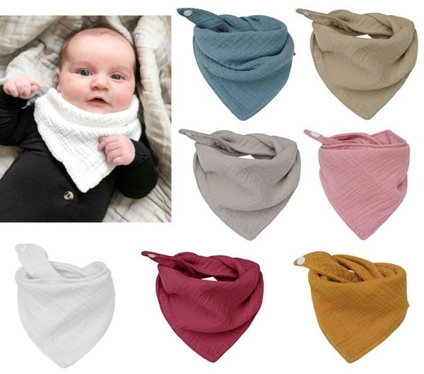 

baby infant cotton bib solid color triangle scarf feeding saliva towel bandana burp cloth boy girl babies accessories newborn7289258