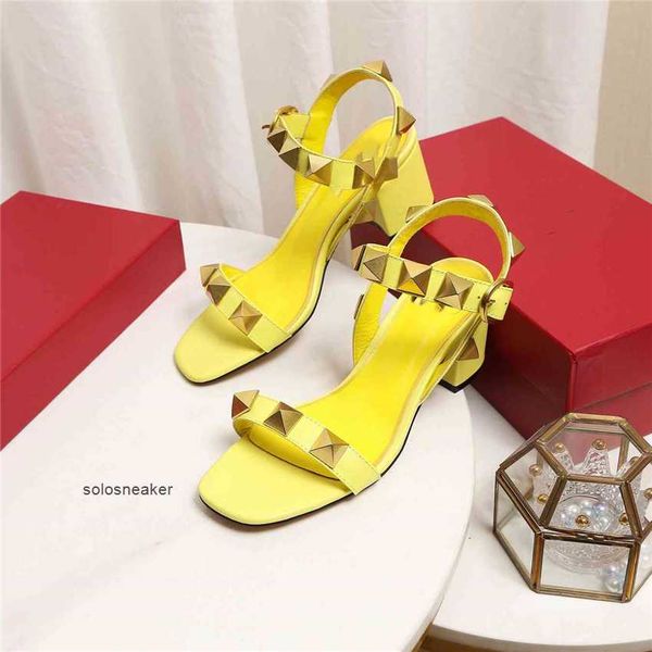 

letter valentinoly es party shoe fashion leather sandals luxury casual design women wedding high heel slippers 015, Black