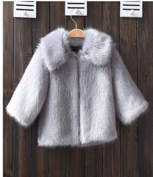 

kids winter fur jacket new children coat baby boys clothes mink thick hooded coats infant girls warm sweater clothing autumn9242869, Blue;gray