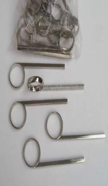 

10 pcs nickel plated trumpet slide finger ring for repairing part new5753945