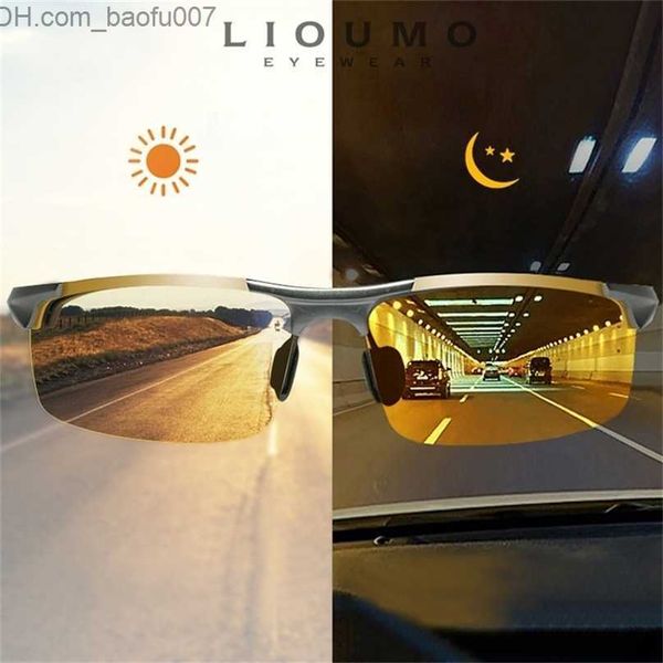 

sunglasses antiglare day night vision glasses for driving men polarized sunglasses pochromic driver goggles glasses zonnebril heren z230704, White;black