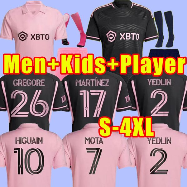 

3xl 4xl 2023 2024 inter miami higuain soccer jerseys beckham matuidi lassiter mota campana football shirt 23 24 shirt acosta emerson robinso, Black;yellow