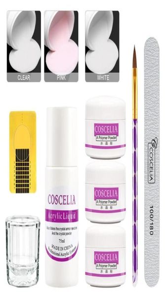 

luxury 3075ml acrylic nail set with acrylic powder liquid for manicure nail extension kit tools kitglitter tips art5737932
