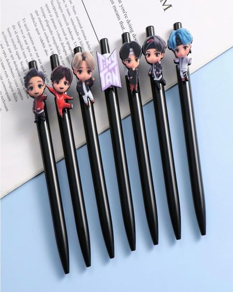 

21pcslot bts member tiny tan cartoon ball pen01234563098441