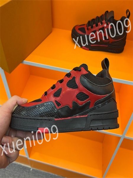 

luxurys designer men women casual shoe triple white black sneakers gomma leather trainer printed platform trainers shoes wd230601