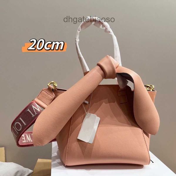 

lloew women bag 2023 designer bags hammock rabbit tote embroidered anagram shoulder cowhide bowknot large capacity crossbody totes 6rzw