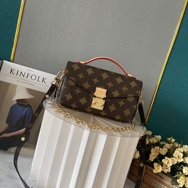 

designer shoulder bag luxury crossbody bag 5a classic old flower small square bag hundred fashion print messenger bag chain women's bag