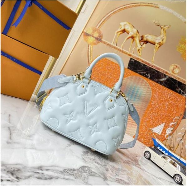 

luxurys designer shell bag alma bb embroidery thread embossings genuine leather classic ladies handbag women cossbodys purse handbags should