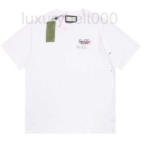 

men's t-shirts designer summer new fashion embroidery label men's women's loose fitting comfortable short sleeved t-shirt rws, White;black