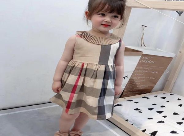 

girls fashion dresses summer baby girls plaid newborn girls summer dress children princess baby dress a0039866623, Black
