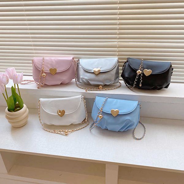 

summer bag women's new texture one shoulder saddle bag versatile folded underarm bag small fresh chain women's bag