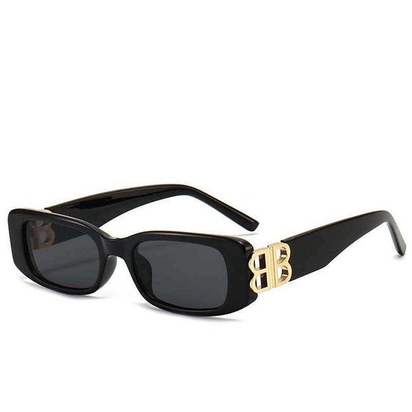 

small frame square trendy in style street ps personalized wide leg sunglasses plate glasses, White;black