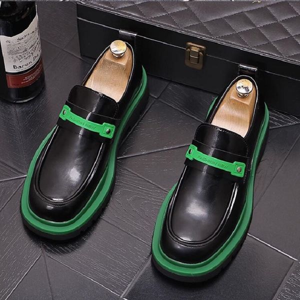 

new black fashion men casual leather shoes slip-on men oxfords shoes luxury designer leather formal dress shoes men 1aa7