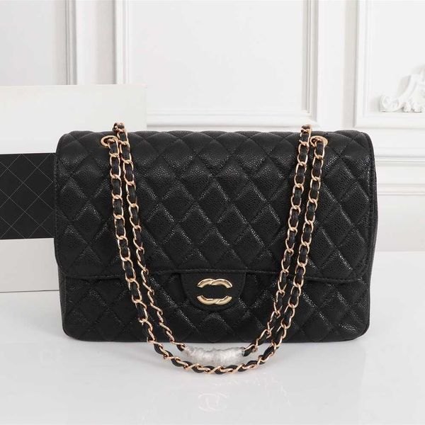 

classic designer shoulder bag luxury handbag fashion large capacity women chain skew bag gold silver buckle cowhide evening dress bags high-