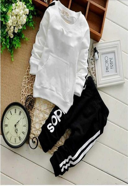 

spring autumn baby girls sport suit set long sleeve children hoodies sets hoodiespants kids 2 pcs clothing set8706346, White