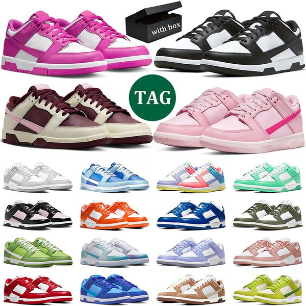 

men women with box lows panda shoes white black valentines day argon grey fog designer sneakers rose whisper gai triple pink blue raspberry