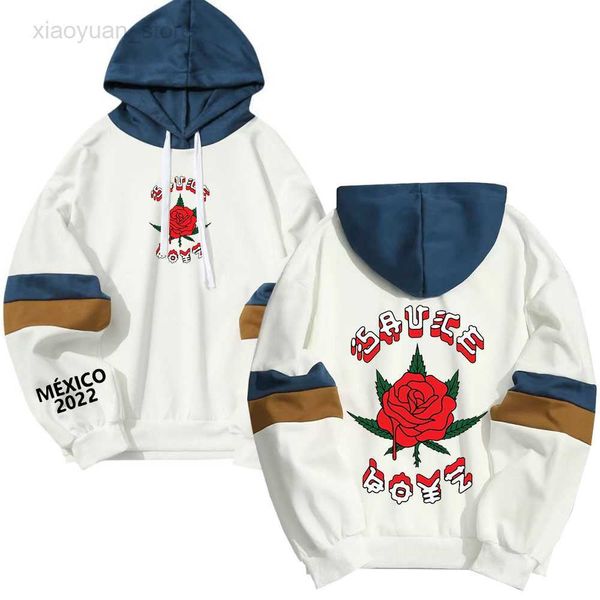 

men's hoodies american rapper eladio carrion thin hoodies monarca music album print hoodie men clothing casual hooded oversized hkd2307, Black