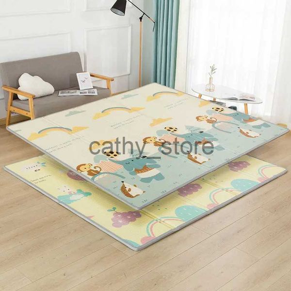 

mats thickness baby play mat xpe folding crawling mat 200*180cm thickness baby mat puzzle foldable bebe mat toy children carpet gifts x0704