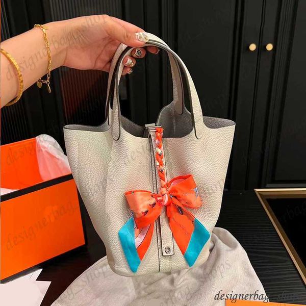 

designer bag the tote bag bucket bag pochette head layer cowhide handmade luxury bag beach bag designer handbag designer bags wallet 230609