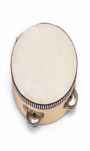 

children039s toy tambourine with wood with 6 quot leather013780615
