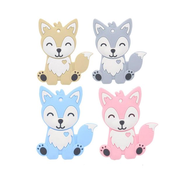 

infant fox teethers food silicone toddler animal soothers baby molar training c54385336497