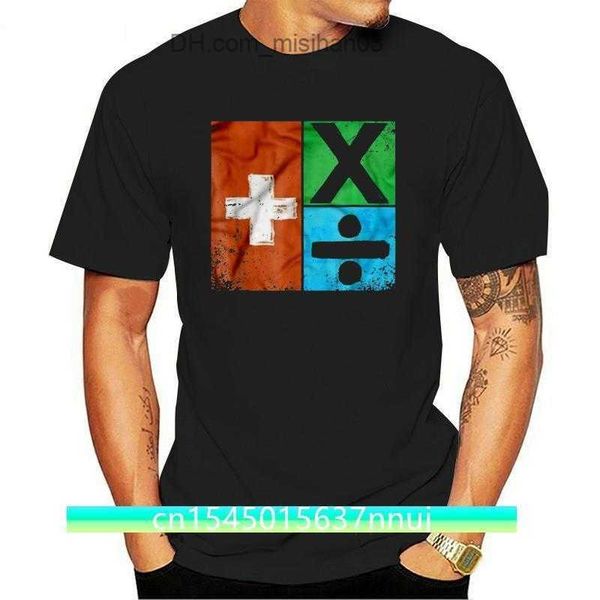 

men's t-shirts ed streetwear harajuku cotton mens tshirt sheeran album covers over time mathematics tshirts z230706, White;black