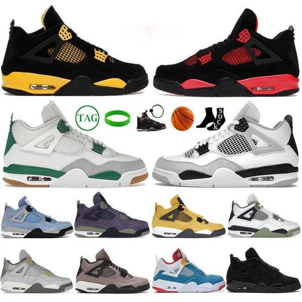 

jumpman new 4 4s mens basketball shoes thunder pine green seafoam midnight navy red thunder university blue military black cat messy room me