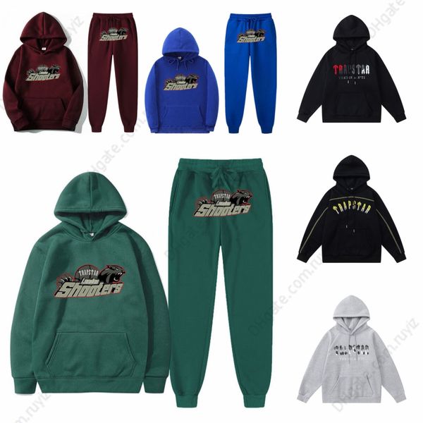 

2023 TRAPSTAR Men's Tracksuits Men woman fleece Tracksuit Set s winter Hoodies Pants 2 Piece Set Running designer Hoody Sweatshirt Sport Joggers Sweatp d45J#, #5