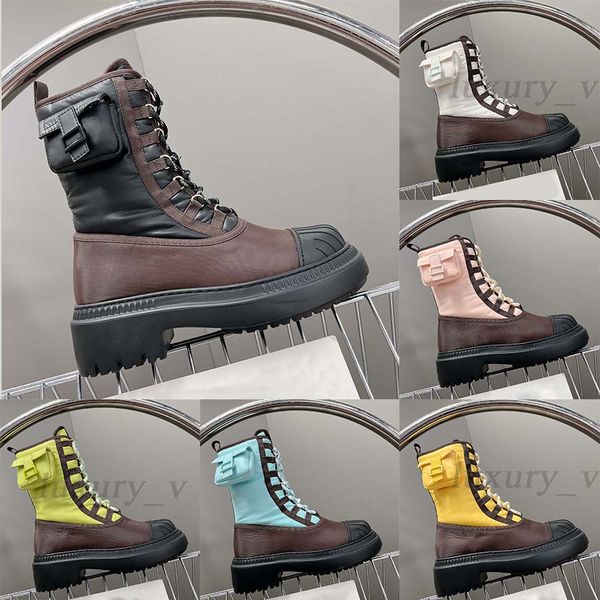 

designer pocket boots women domino boots lady calfskin booties shell round head booties rubber thick bottom leather bootie, Black