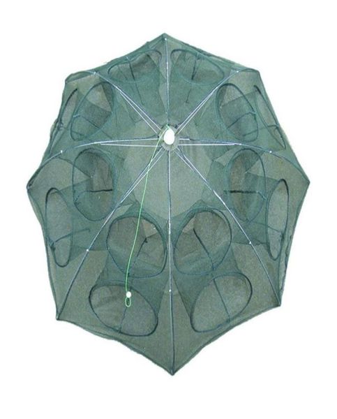 

folding bait fish trap net 16 holes crablobstershrimp cast dip cage fishing accessories7105237