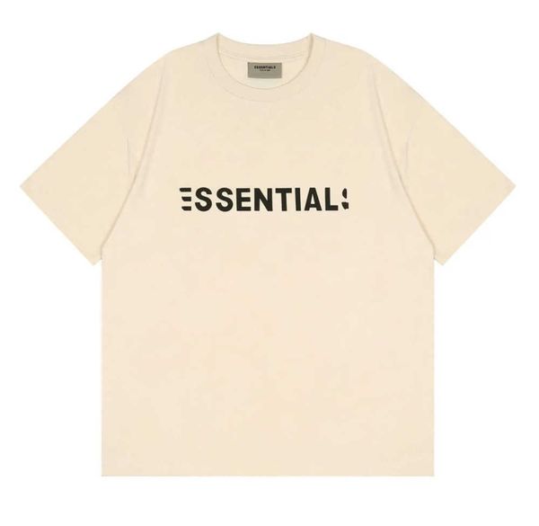 

21ss designer tide t shirts chest letter laminated print short sleeve high street loose oversize casual t-shirt 100% pure cotton for men an, White;black