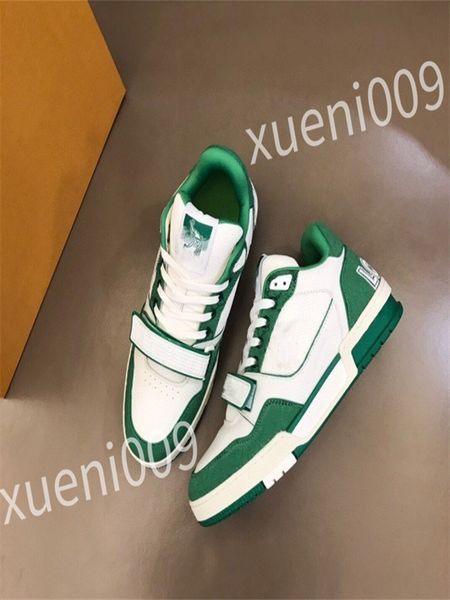 

2023 luxurys men's casual shoe real cowhide leather outdoor sports shoes men fashion sneakers for man size 35-46 wd230603, Black