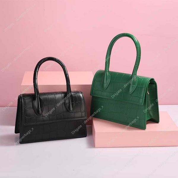

high sense women handbag contrast color jelly bags tote stone embossed jelly single shoulder messenger mini purses designer woman handbag ba