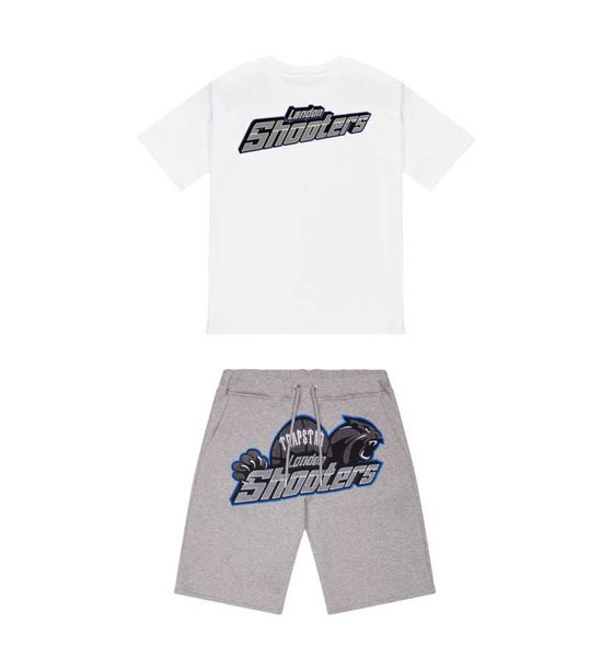 

23 all kinds of fashion limited edition trapstar t shirt short sleeve shorts shooter suit london street fashion cotton comfort couple s-3xl, Gray