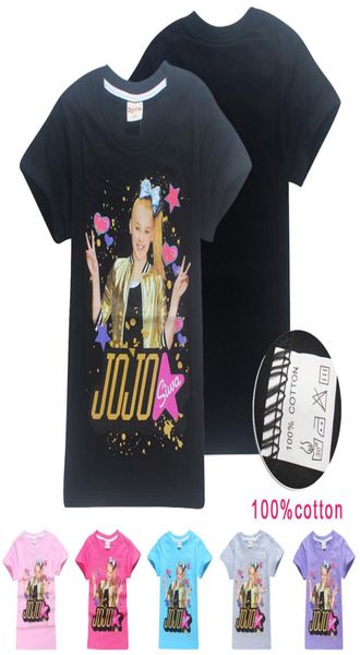 

jojo siwa kids tshirts 6 colors 412 years old girls 100 cotton tee shirts short sleeve tshirts kids designer clothes ss1037655176, Blue