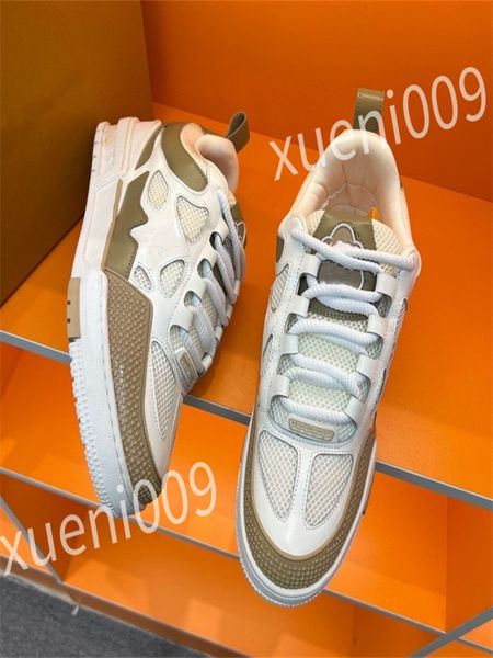 

2023 new luxury designer men women casual shoe triple white black sneakers gomma leather trainer printed platform trainers shoes wd230601